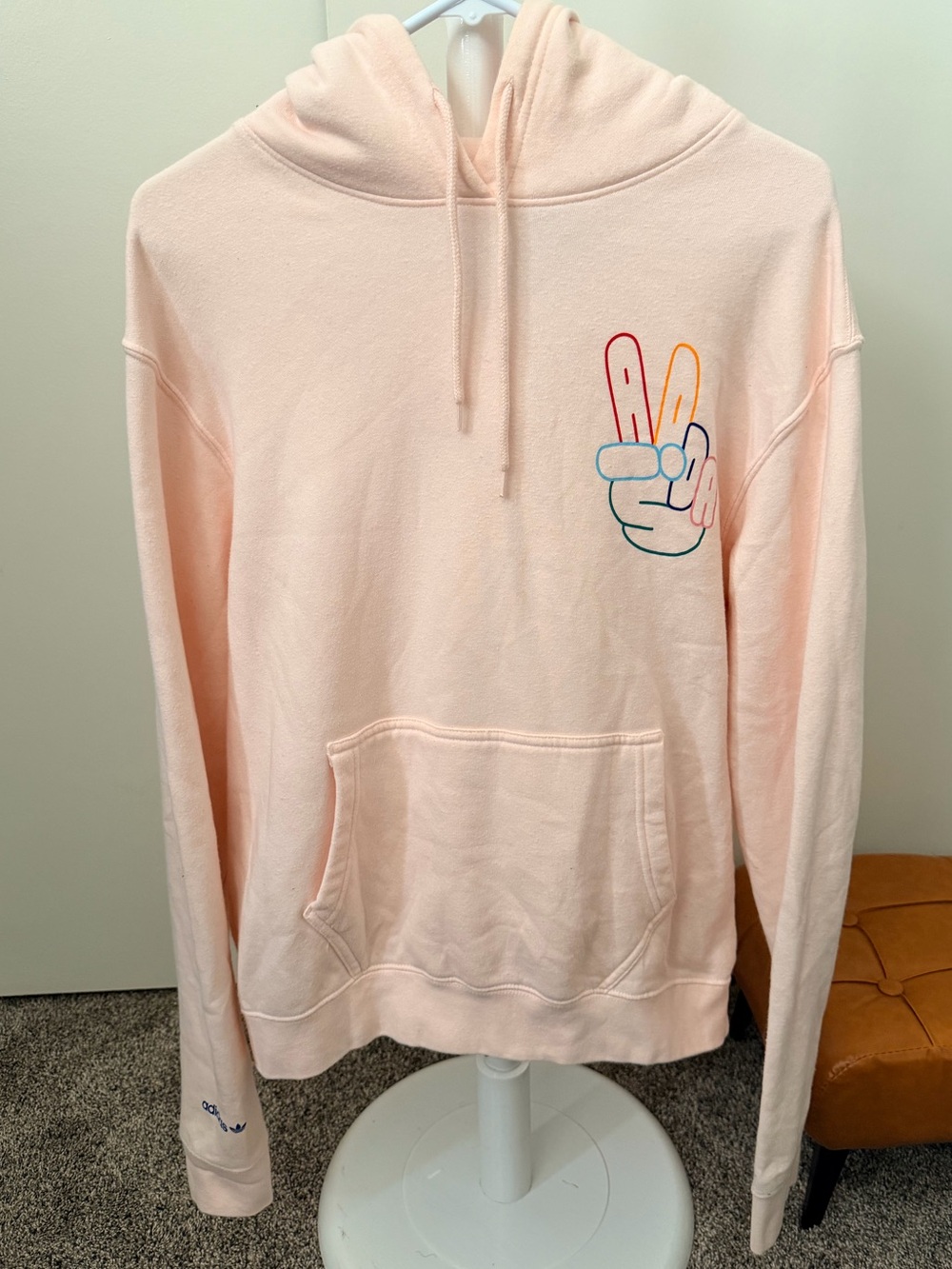 Adidas Originals Peach Peace Sign Hoodie